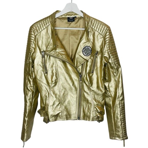 WWE Jackets & Blazers - WWE Sasha Banks JacketWomen's XL Gold The Legit Boss Full Zip Mercedes Mone AEW